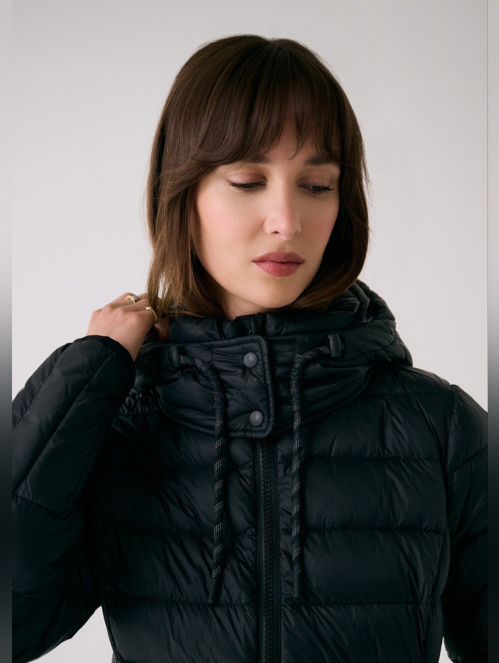 Lolë Le Claudia Hooded Down Puffer Coat Black XS